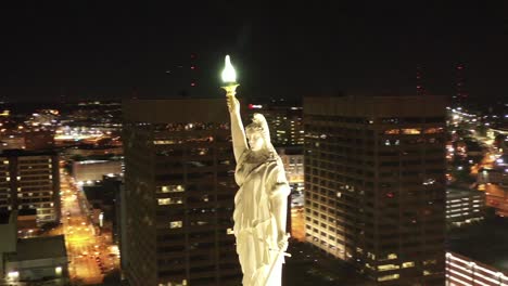 Aerial-de-Atlanta,-Georgia-por-la-noche