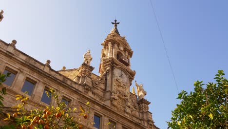 Sonne-Licht-Valencia-Santos-juanes-Kirche-Nach-oben-4-k-Spanien