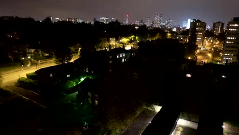 Birmingham,-Inglaterra-centro-de-la-ciudad-por-la-noche,-tiempo-lapso-de-tiempo.