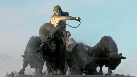 Gefionbrunnen-vor-Himmelshintergrund