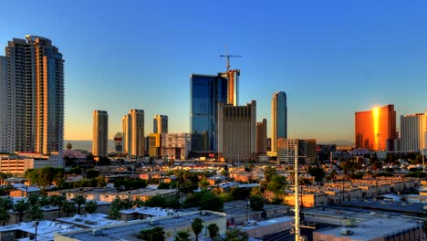 Zeitraffer-las-vegas-Skyline-Sonnenaufgang