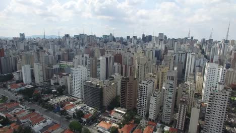 Flying-in-Sao-Paulo-city,-Brazil