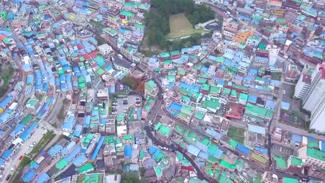 Aerial-view-Culture-Village-in-Busan-South-Korea