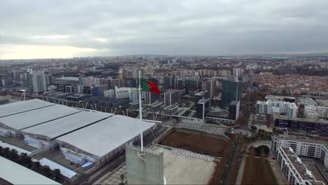 Aerial-View-of-Lisbon,-Portugal