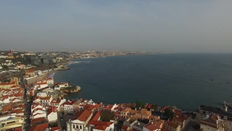 Aerial-View-of-Cascais,-Portugal