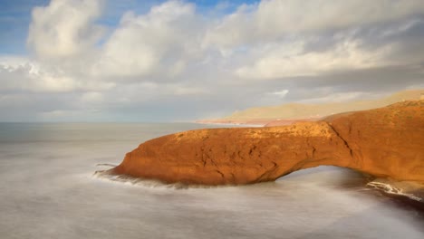 Legzira-arco-puesta-del-sol-movimiento-timelapse