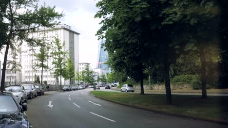 Small-Street-in-Frankfurt-and-the-European-Central-Bank-Building