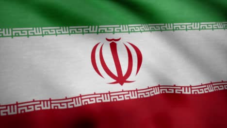 Iran-Flagge-winken-Animation.-Flagge-von-Iran-winken-mit-dem-wind