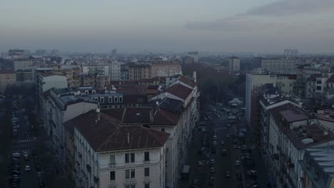 Luftaufnahmen-Drohne-Blick-Skyline-von-Milan