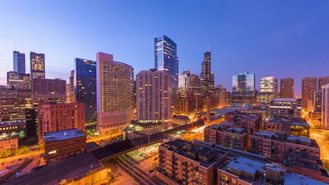 Chicago,-Illinois,-USA-Skyline