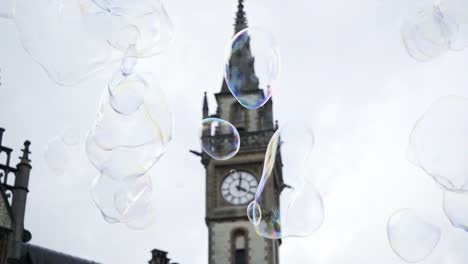 Soap-bubbles-in-centre-of-Ghent.