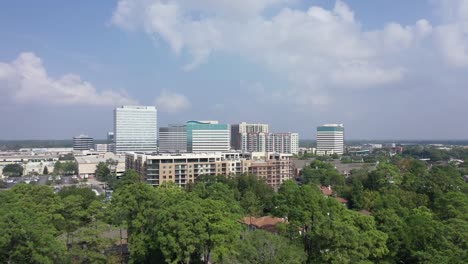 Aerial-of-Downtown-Houston,-Texas