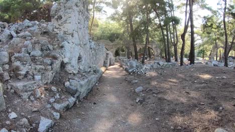 Ancient-city-Phaselis-in-Antalya-province,-Turkey.