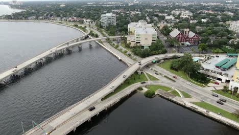 Aerial-of-Downtown-Tampa,-Florida