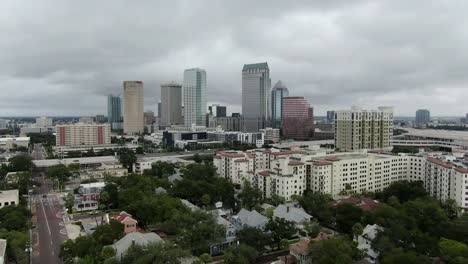 Aerial-of-Downtown-Tampa,-Florida