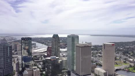 Aerial-of-Downtown-Tampa,-Florida