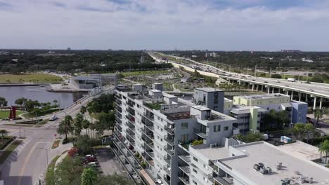 Aerial-of-Downtown-Tampa,-Florida