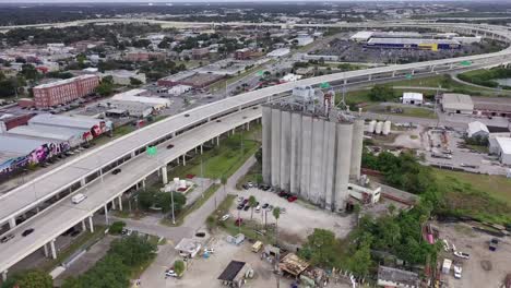 Aerial-of-Downtown-Tampa,-Florida