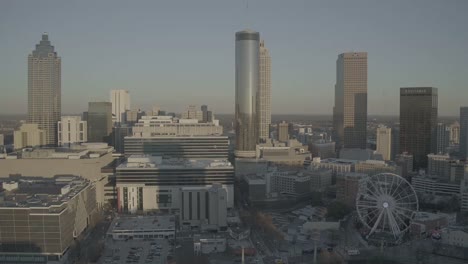 Downtown-Atlanta-Georgia-Aerial-Video-Winter-2019,-4K-Shot-in-D-LOG