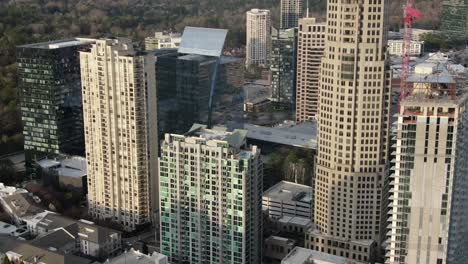 Aerial-of-Buckhead,-Atlanta,-Georgia