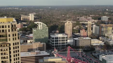 Aerial-of-Buckhead,-Atlanta,-Georgia