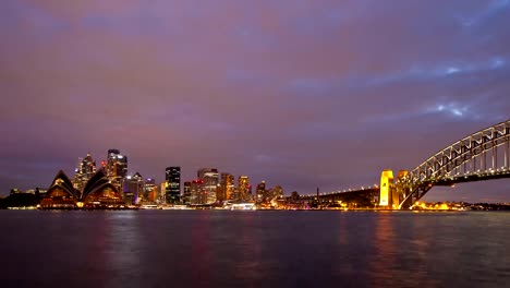 Sydney-cityscape-dusk-timelapse