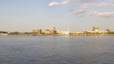 Estados-Unidos-Filadelfia-verano-puesta-de-sol-Bahía-puente-panorama-4-k,-Pensilvania