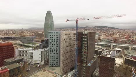 Barcelona-Aerial-Drone-View-Agbar-Tower