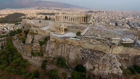 Drone-Shot-Of-Acropolis