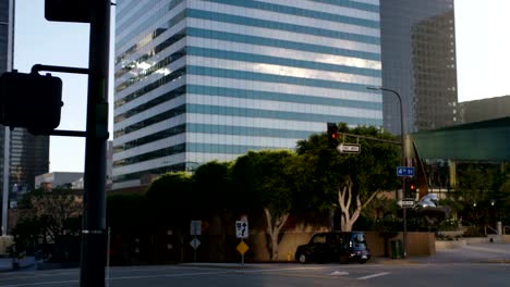 High-rise-glass-office-building-downtown-Los-Angeles.-4K