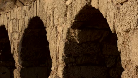 Slow-Pan-Past-Ancient-Roman-Aqueduct-in-Israel