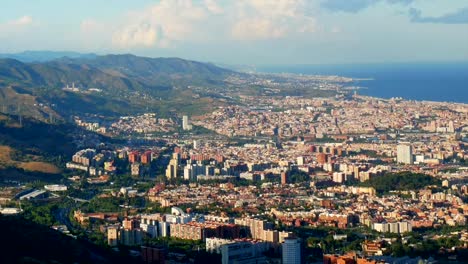 Mountains-city-sea-sunset