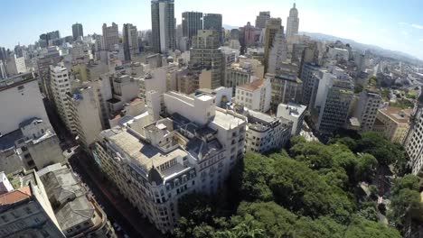 Aerial-View-of-Se-Cathedral,-Sao-Paulo,-Brazil