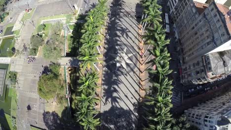 Aerial-View-of-Se-Cathedral,-Sao-Paulo,-Brazil