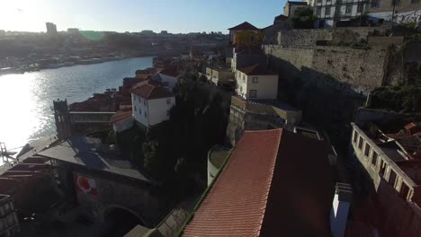 Vista-aérea-de-Oporto,-Portugal