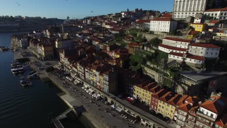 Vista-aérea-de-Oporto,-Portugal