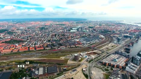 Vista-aérea-de-ciudad-en-Copenhague