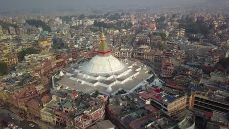 Stupa-Bodhnath-Kathmandu,-Nepal---October-26,-2017