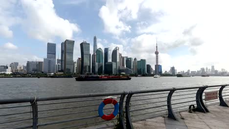 Zeitraffer-(Hyper-Zeitraffer)-Shanghai-Stadtbild-und-skyline