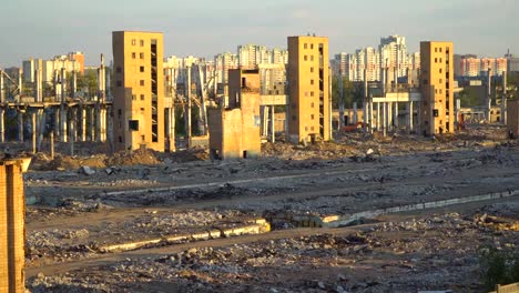 the-ruins-of-the-plant,-on-the-area-intended-for-residential-development