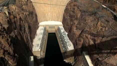 tilt-down-shot-of-hoover-dam-near-las-vegas,-nevada