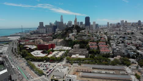 Static-Aerial-View-of-San-Francisco-from-Pier-39