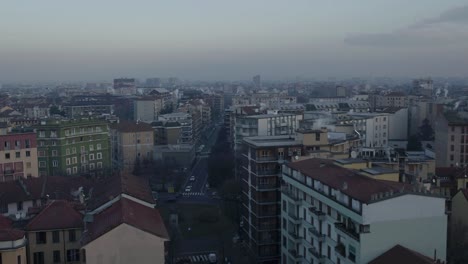 Luftaufnahmen-Drohne-Blick-Skyline-von-Milan