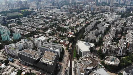 hong-kong-city-urban-sprawl,-kowloon-tong