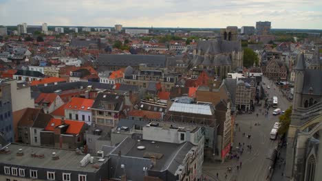 Vistas-de-la-ciudad-de-Gante-de-Bélgica-desde-la-parte-superior