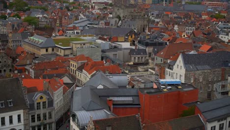 Belgien-Gent-Stadtansichten-von-oben