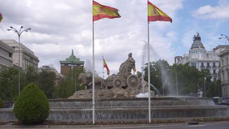 Cibeles-Brunnen-in-Madrid.-Cibeles-Platz