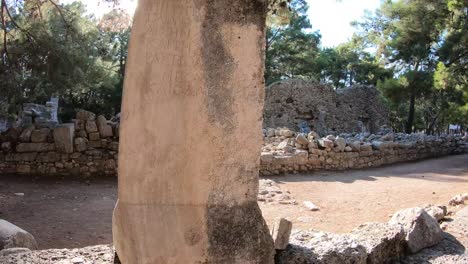 Ancient-city-Phaselis-in-Antalya-province,-Turkey.