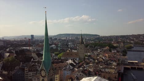 sunny-day-zurich-city-famous-square-riverside-aerial-panorama-4k-switzerland