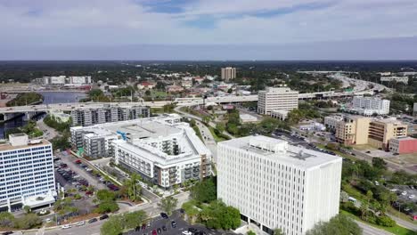 Aerial-of-Downtown-Tampa,-Florida